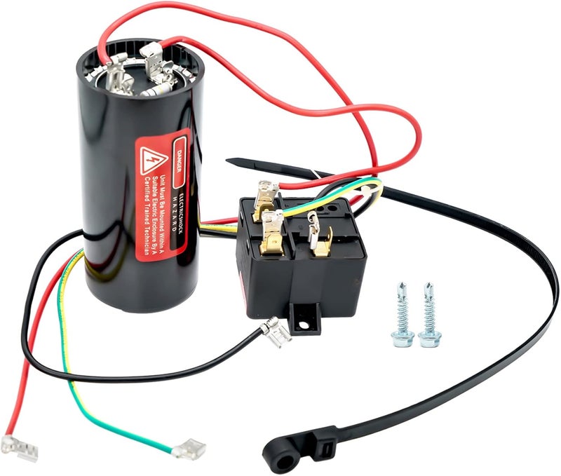 EVERTECHPRO 5-2-1 208/240VAC 189-227uF Compressor Saver Hard Start Capacitor Relay kit for 3.5 to 4.5 Ton Units Replacement for AC Air Conditioner - Image 1